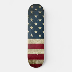 Vintage-US-Flag-Skateboard Skateboard