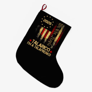 Vintage-US-Flagge 2026 Patriotischer Politischer U Großer Weihnachtsstrumpf