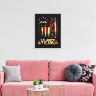 Vintage-US-Flagge 2026 Patriotischer politischer U Leinwanddruck