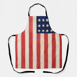 Vintage US Flagge - amerikanische Flagge Schürze