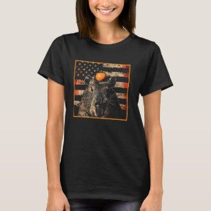 Vintage US-Flagge Capybara Meme 4. Juli Kinder Wo T-Shirt