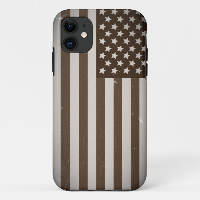 Vintage US-Flagge Case-Mate iPhone Hülle (Rückseite)