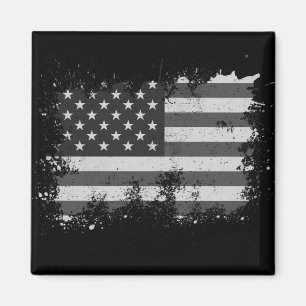Vintage US-Flagge gestört 4. Juli Patriotic Magnet