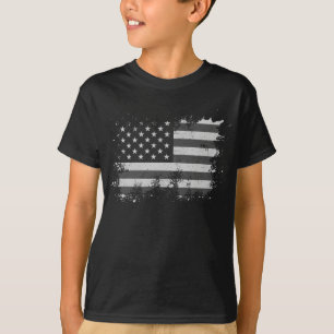 Vintage US-Flagge gestört 4. Juli Patriotic T-Shirt