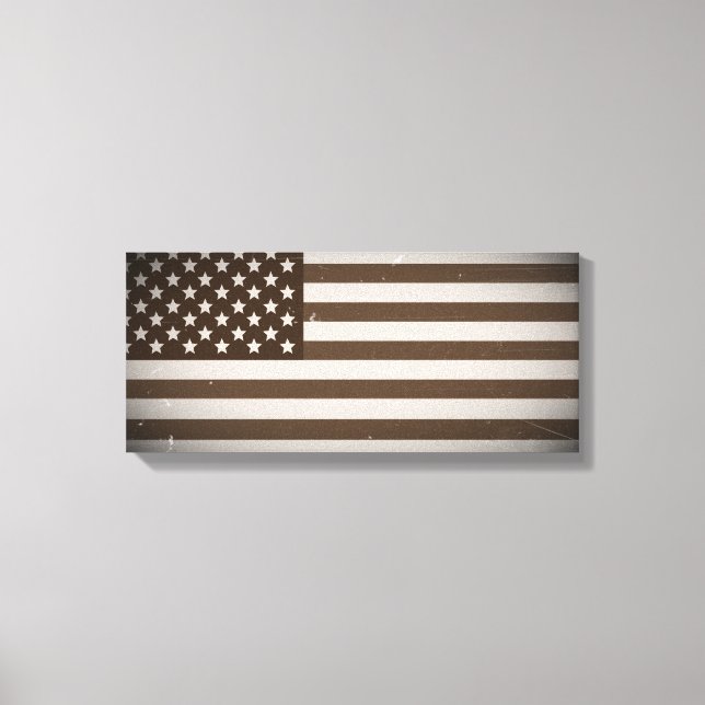 Vintage US-Flagge Leinwanddruck (Vorderseite)