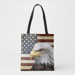 Vintage US-Flagge mit amerikanischem Adler