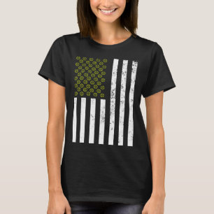 Vintage US-Flagge Pickleball Vater Patriotic Pickl T-Shirt