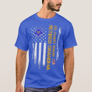 Vintage US-Flagge Proud Remüde Küstenwache Veteran T-Shirt
