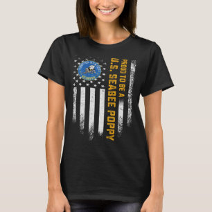 Vintage US-Flagge stolz auf einen US-Seefahrer P T-Shirt
