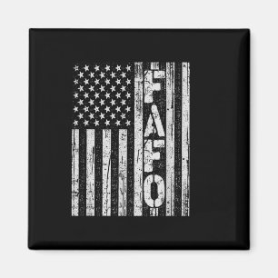 Vintage US-Flagge Trump Fafo Patriotic Retro Magnet