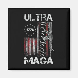 Vintage US-Flagge Ultra Mega Gun USA 4. Juli 2009 Magnet