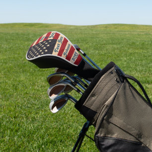 Vintage US Flagge unter amerikanischer Flagge Golf Headcover
