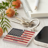 Vintage US Flagge unter amerikanischer Flagge