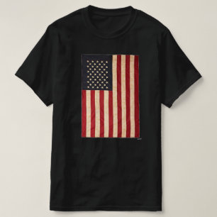 Vintage US Flagge unter amerikanischer Flagge T-Shirt