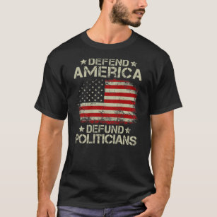 Vintage US-Flagge Verteidiger der USA Politik entt T-Shirt