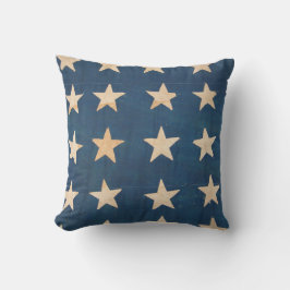 Vintage US-Flaggen-Sterne Kissen