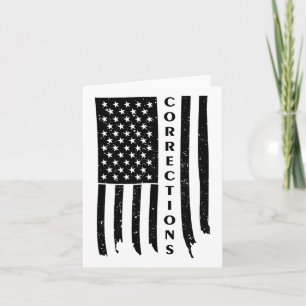 Vintage US-Flaggenkorrekturen Funny Correction of Karte