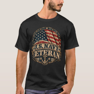 Vintage US-Marine-Veteran Patrioter Adler und Anke T-Shirt