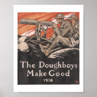 Vintage US-Propaganda Poster US-Armee Weltkrieg Do
