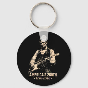 Vintage USA 250-Jahr-Jubiläum Abe Lincoln Schlüsselanhänger