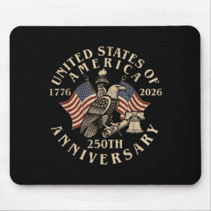 Vintage USA 250. Jubiläum 1776-2026 patriotisch Mousepad