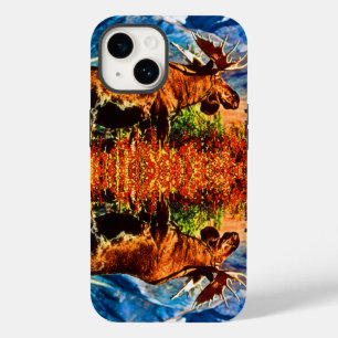 Vintage USA Alaska Bull-Elch Case-Mate iPhone 14 Hülle