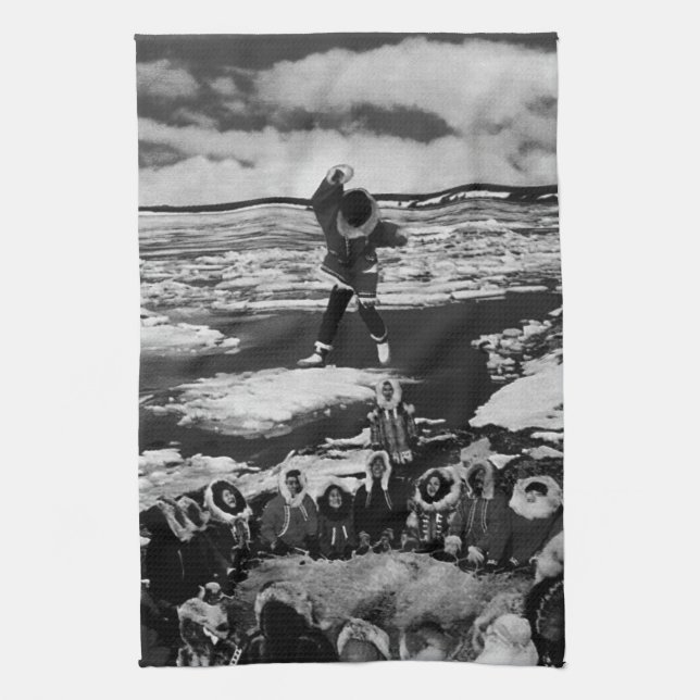 Vintage USA Alaska eskimo Decke werfen 1970 Handtuch (Vertikal)