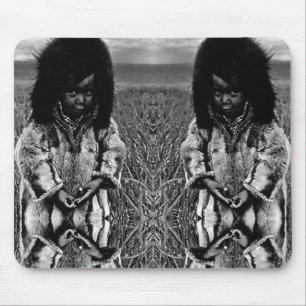 Vintage-USA-Alaska-Eskimo-Junge-Mauspad Mousepad