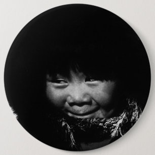 Vintage USA Alaska Eskimo-Kind Button
