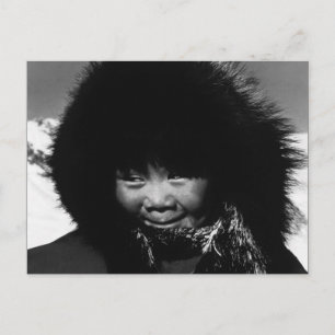 Vintage USA Alaska Eskimo-Kind Postkarte