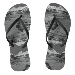 Vintage USA Alaska Gletscherbucht Nationalmonument Flip Flops