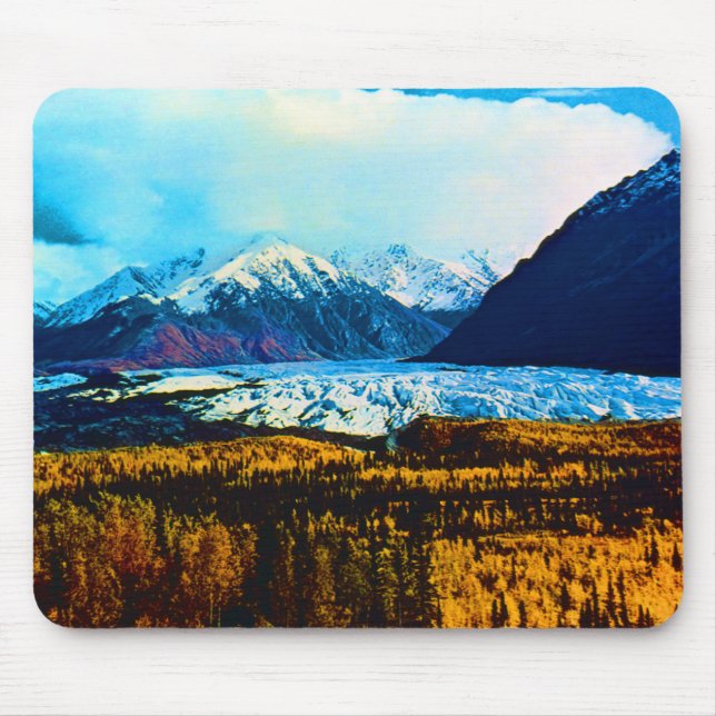 Vintage USA Alaska Matanuska Gletscher Mousepad (Vorne)