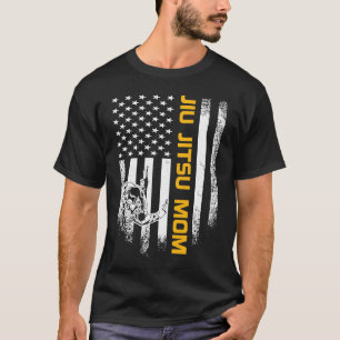 Vintage USA Amerikanische Flagge Brazilian Jiu Jit T-Shirt