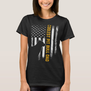 Vintage USA Amerikanische Flagge Coolster Pit Bull T-Shirt