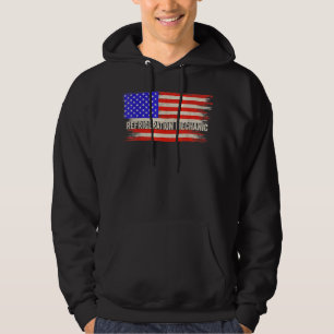 Vintage USA Amerikanische Flagge Kälteanlagenmecha Hoodie