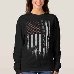 Vintage-USA-Amerikanische-Flagge-Locken-Stiefvater Sweatshirt