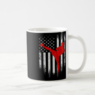 Vintage-USA-Amerikanische-Flagge-MMA-Kickboxen-Käm Kaffeetasse