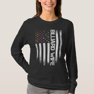 Vintage USA Amerikanische Flagge Stolz Pool Billar T-Shirt