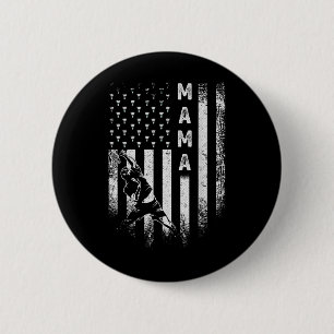 Vintage-USA-Amerikanische-Flagge-Stolze-Federball- Button