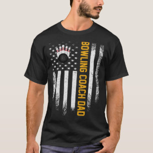Vintage USA Amerikanische Flagge Stolzer Bowling-T T-Shirt
