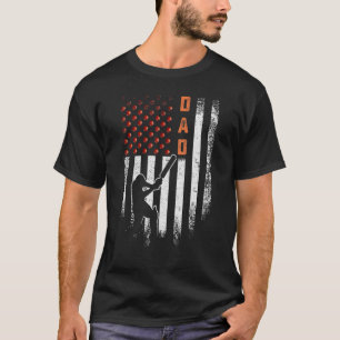 Vintage-USA-Amerikanische-Flagge-Stolzer-Cricket-V T-Shirt