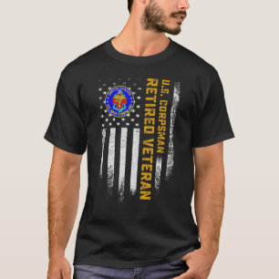 Vintage USA Amerikanische Flagge US Sanitäter Stol T-Shirt
