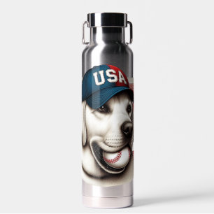 Vintage, USA Baseball Labrador Trinkflasche