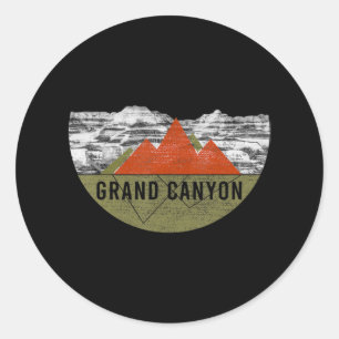 Vintage USA Bergwandern Grand Canyon National Runder Aufkleber