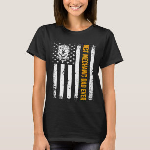 Vintage USA Bester Mechaniker Dad Ever Amerikanisc T-Shirt