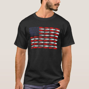 Vintage-USA-Bierflaschen- und Flaschendeckel-Flagg T-Shirt