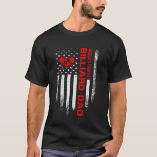Vintage-USA-Flag World's Okayest Pool Billard Sno T-Shirt