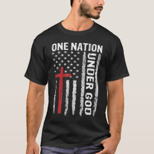 Vintage USA-Flagge Christlich Glaubensfreiheit T-Shirt
