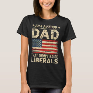 Vintage USA-Flagge Ein stolzer Vater, der keine Fe T-Shirt