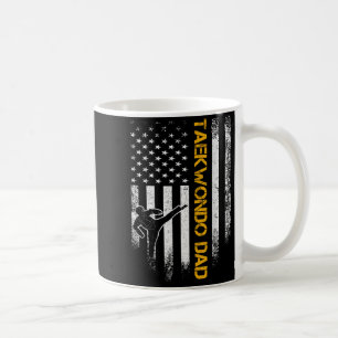 Vintage USA-Flagge Korea Taekwondo-Training Dad Kaffeetasse
